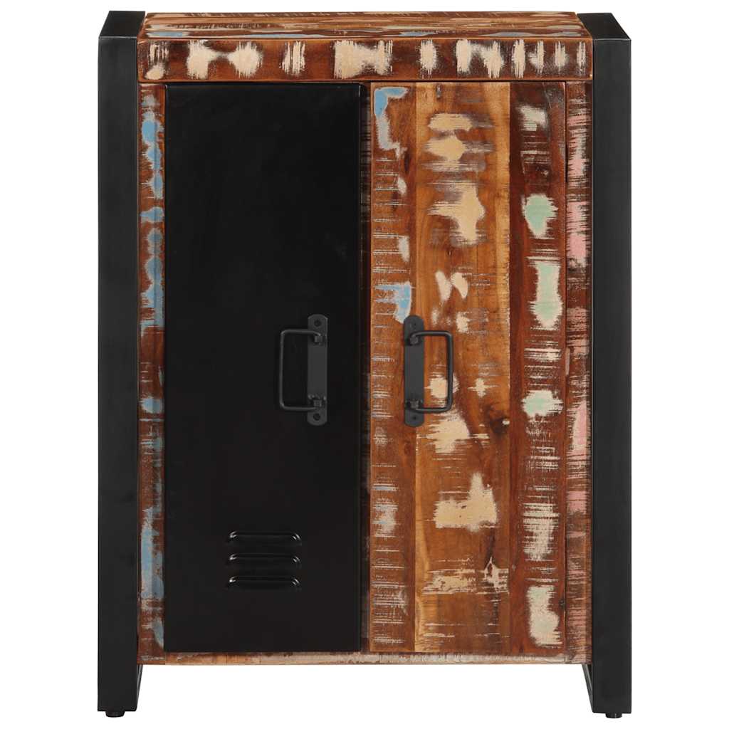 Aparador multicor 55x35x70 cm madeira maciça recuperada