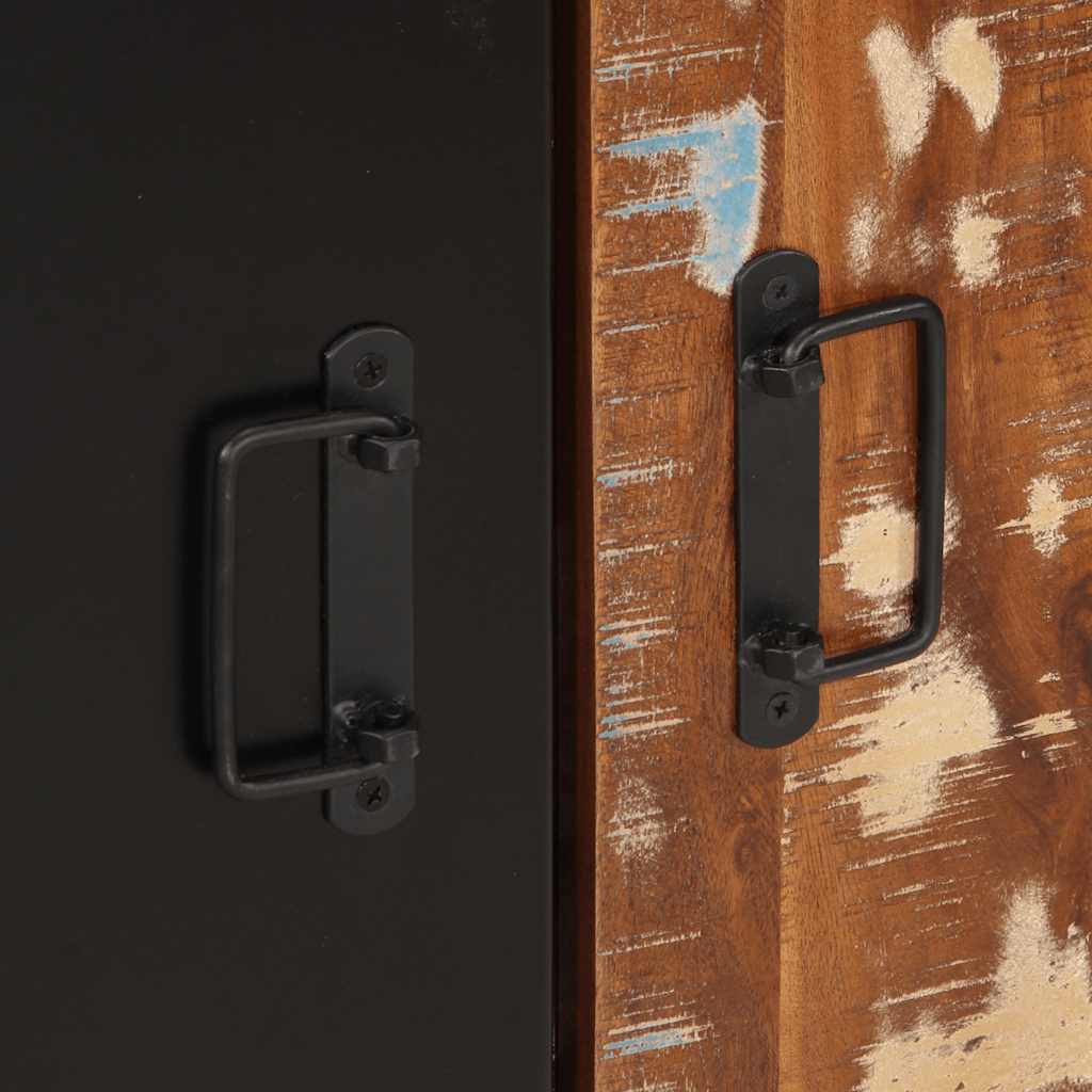 Aparador multicor 55x35x70 cm madeira maciça recuperada