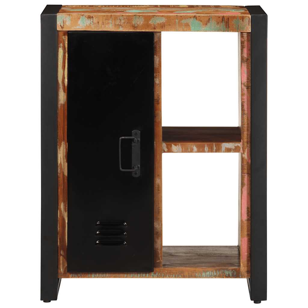 Aparador multicor 55x35x70 cm madeira maciça recuperada