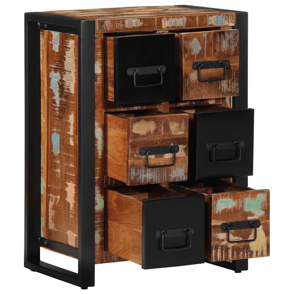 Aparador 50x35x70 cm madeira recuperada maciça