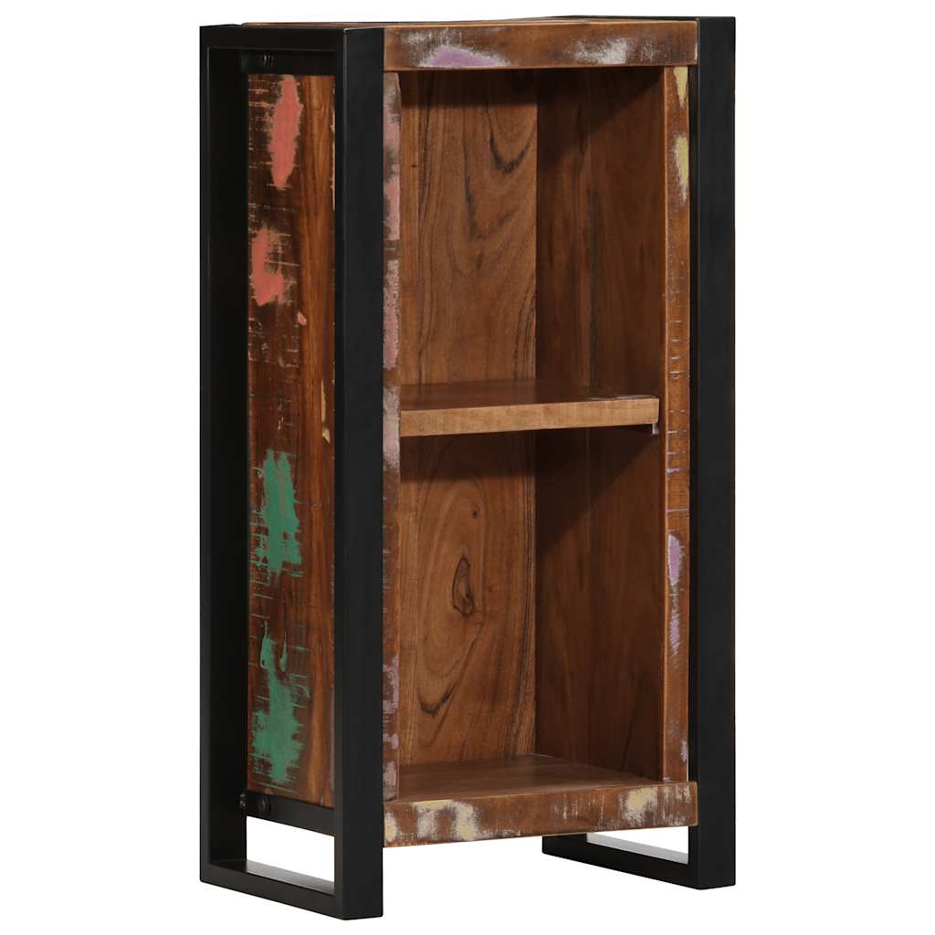 Mesa de cabeceira 40x30x80 cm madeira recuperada maciça