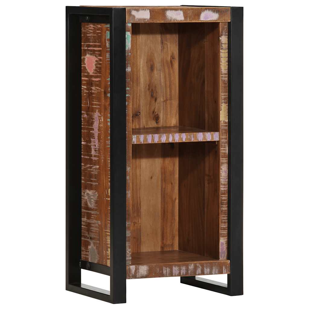 Mesa de cabeceira 40x30x80 cm madeira recuperada maciça