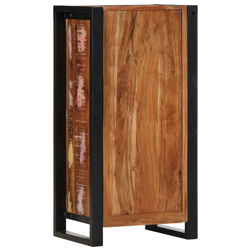 Mesa de cabeceira 40x30x80 cm madeira recuperada maciça