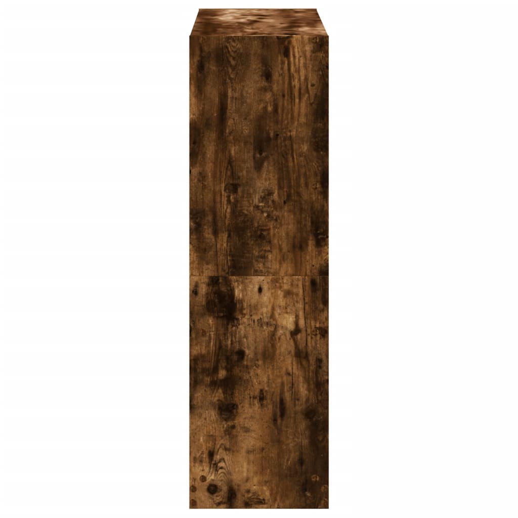 Estante 102x32x108 cm derivados de madeira carvalho fumado