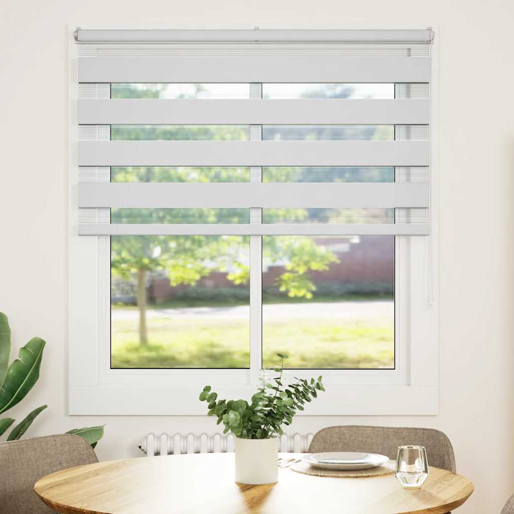 Cortina de zebra 130x100 cm largura do tecido 125,9cm poliéster