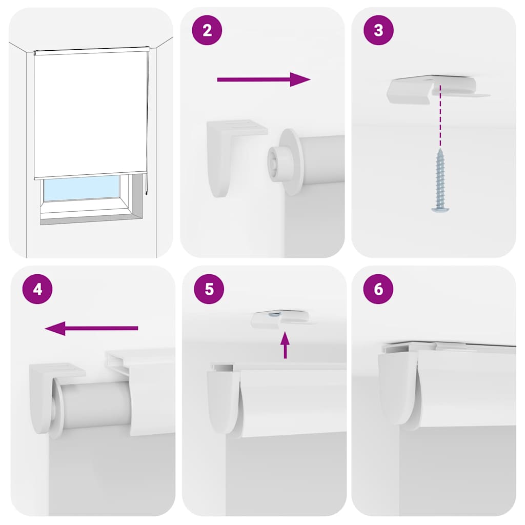 Rolo de Duche Estores com 80x240 cm Largura Tecido 76 cm