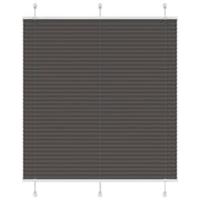 Preto Plissada Cega 115x100 cm Largura Tecido 114,4cm Poliéster