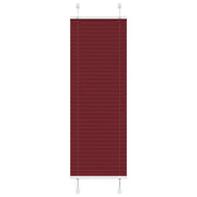 Plissado Cego Bordéus Vermelho 40x100 cm Largura Tecido 39,4 cm