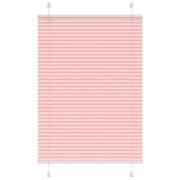 Rosa Plissada Cega 100x100 cm Largura Tecido 99,4 cm Poliéster