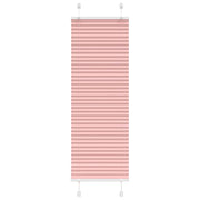 Rosa Plissada Cega 45x150 cm Largura Tecido 44,4 cm Poliéster