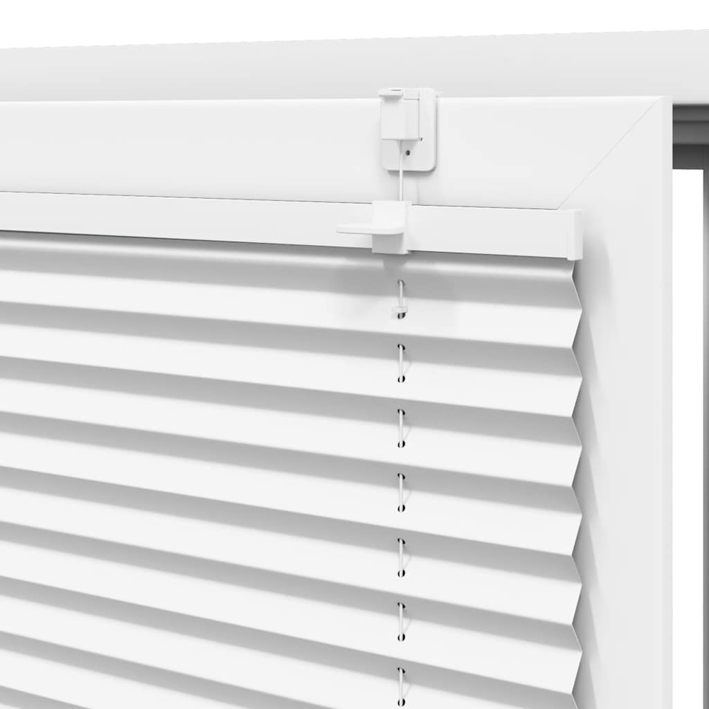 Branco Plissada Cega 115x100cm Largura Tecido 114,4cm Poliéster