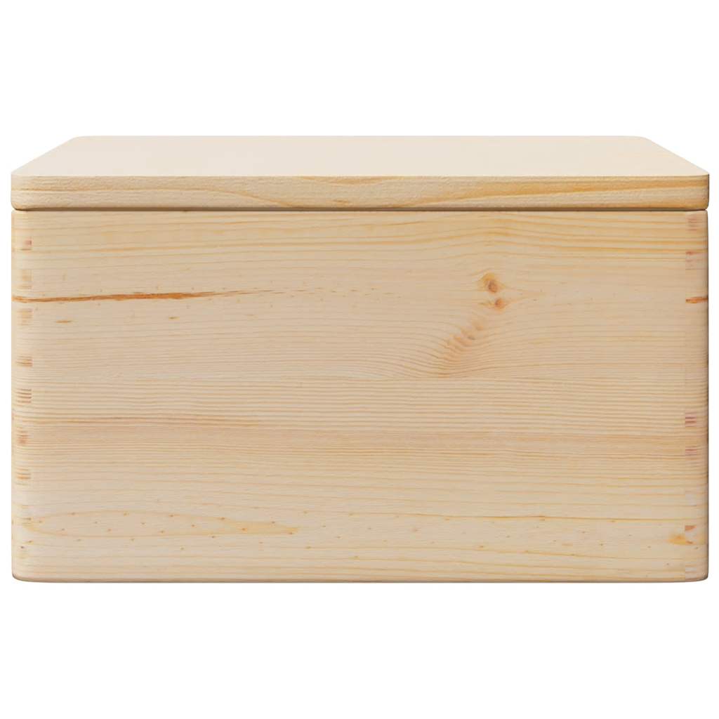 Caixa de madeira com tampa 40x30x23 cm pinho de madeira maciça