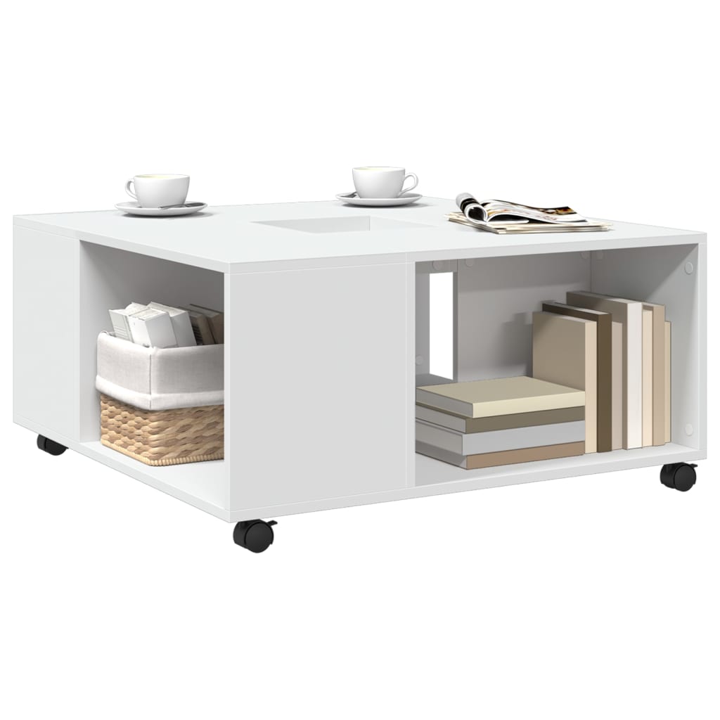 Mesa de centro 80x80x40 cm derivados de madeira branco