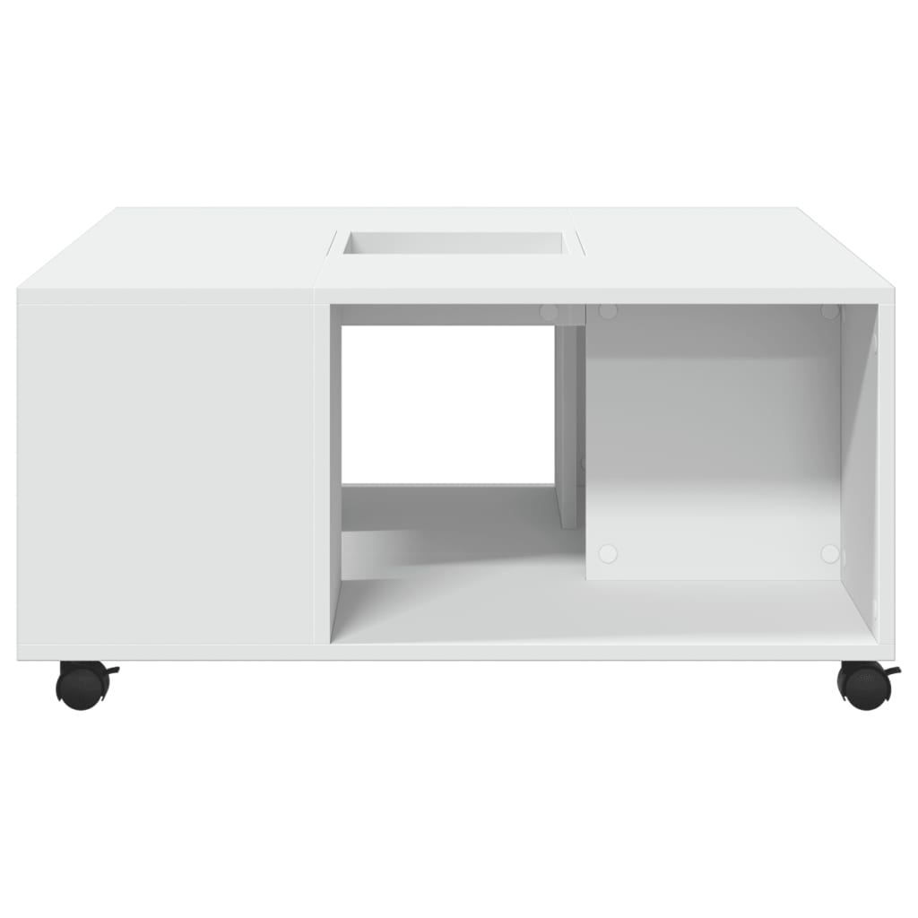 Mesa de centro 80x80x40 cm derivados de madeira branco