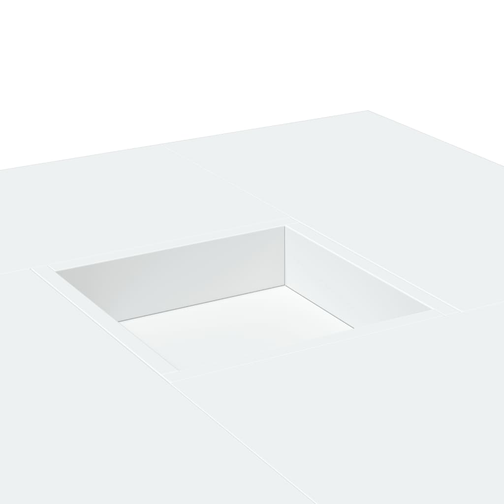 Mesa de centro 80x80x40 cm derivados de madeira branco