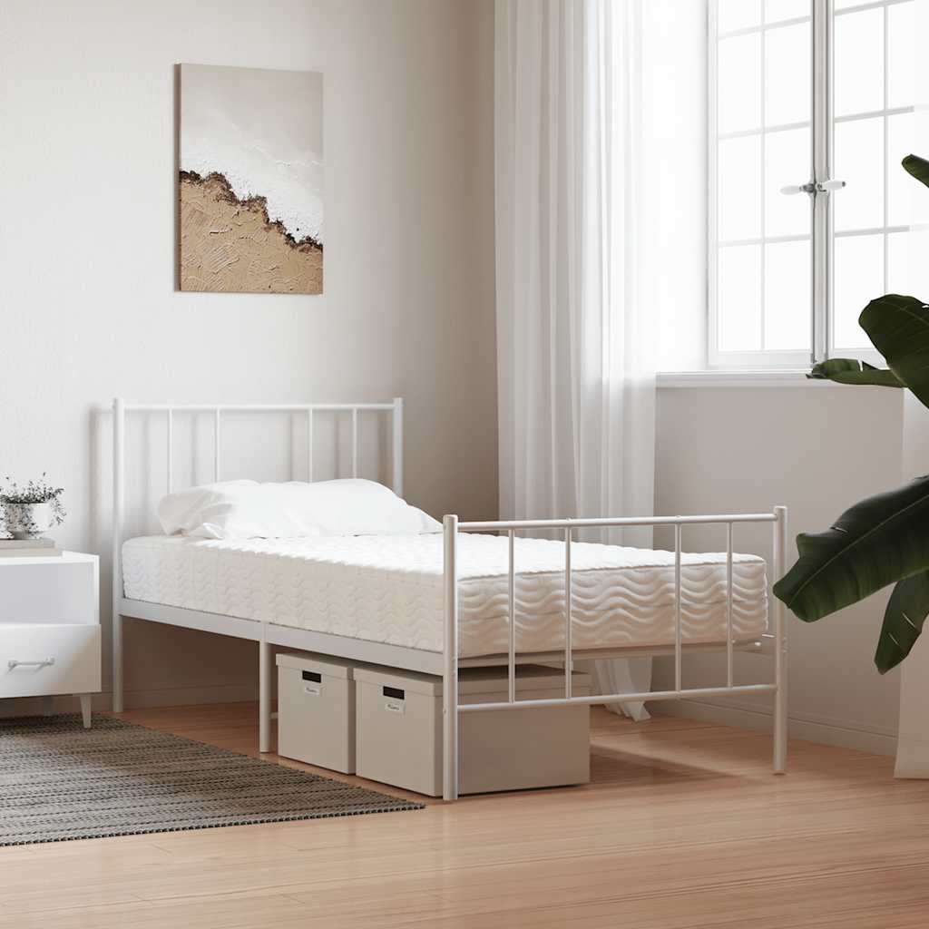 Colchão de espuma 90x220 cm dureza H2 H3 branco