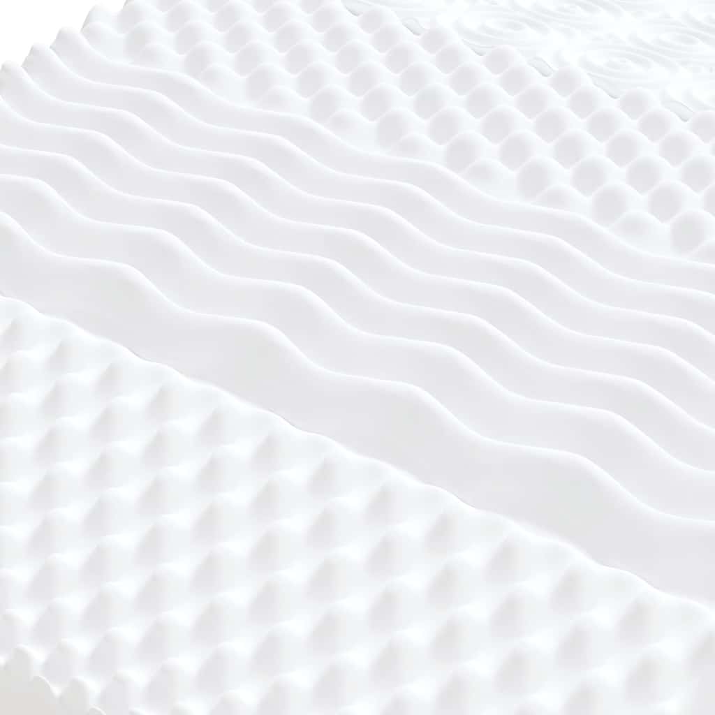 Colchão de espuma 90x210 cm 7 zonas dureza 20 ILD branco
