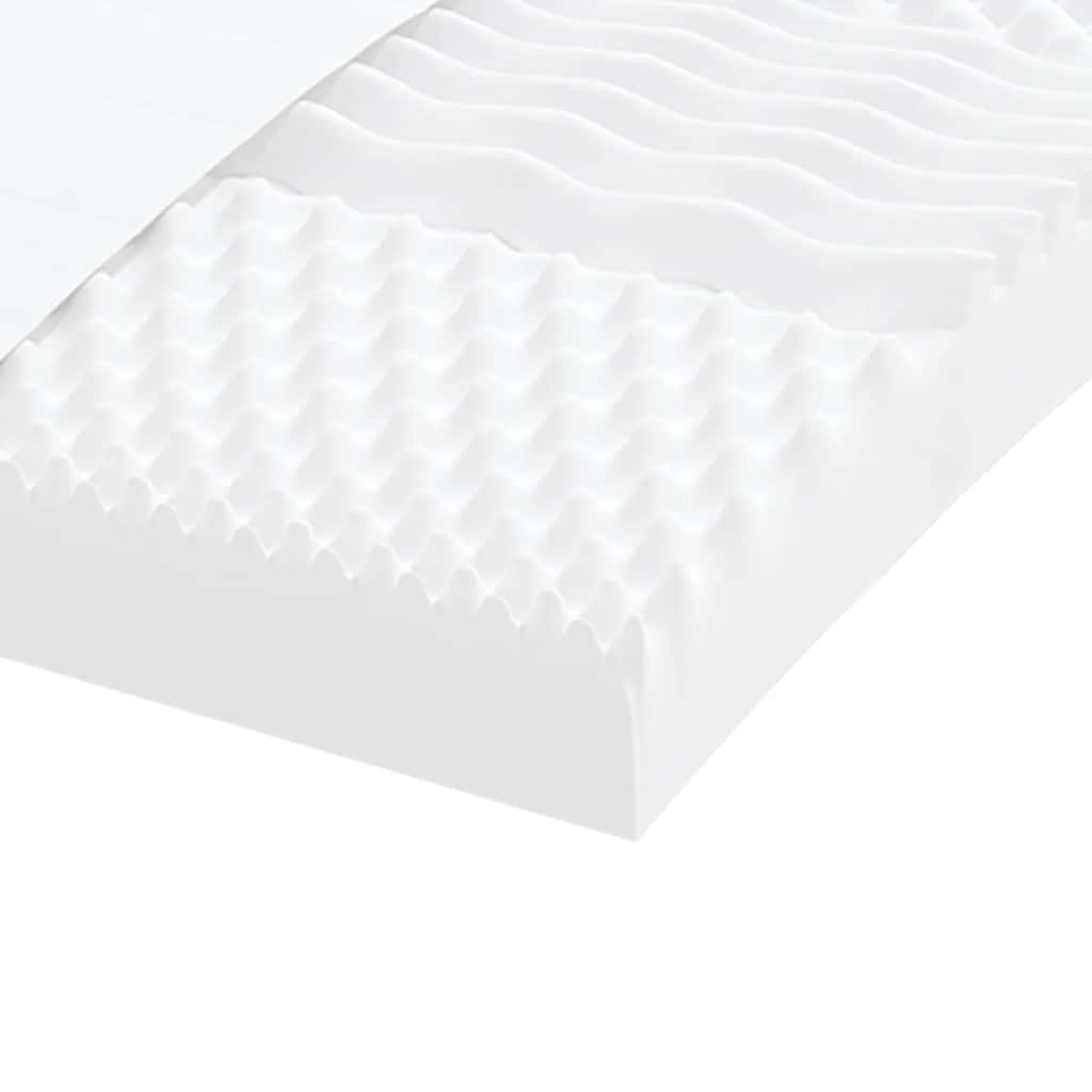 Colchão de espuma 200x210 cm 7 zonas dureza 20 ILD branco