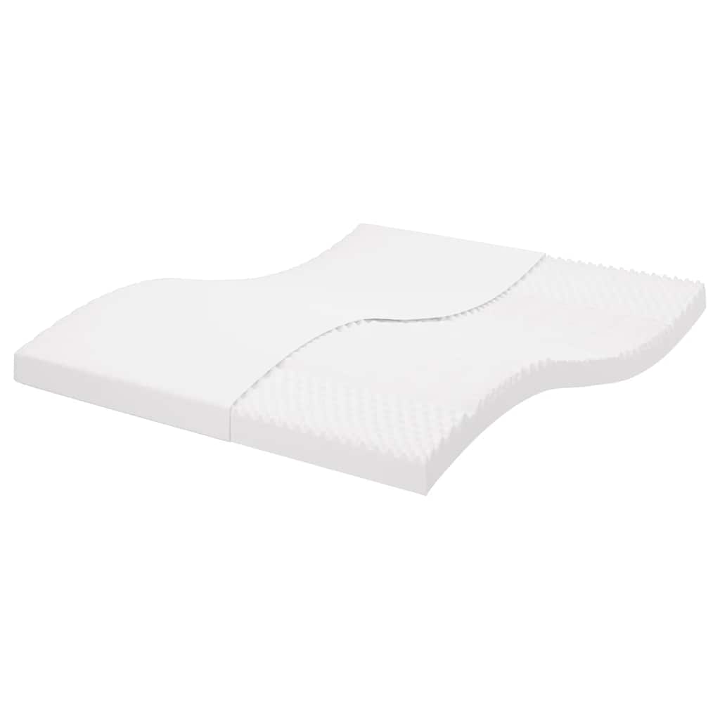 Colchão de espuma 160x220 cm 7 zonas dureza 20 ILD branco