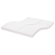 Colchão de espuma 160x220 cm 7 zonas dureza 20 ILD branco