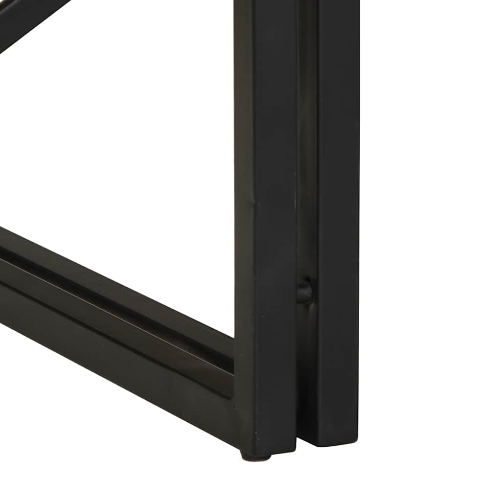 Mesa de centro multicor 100x100x35 cm madeira maciça recuperada