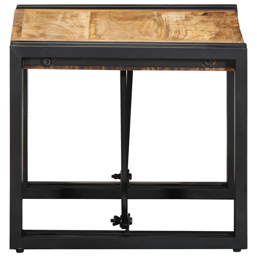 Mesa de centro 40x40x35 cm madeira de mangueira áspera maciça