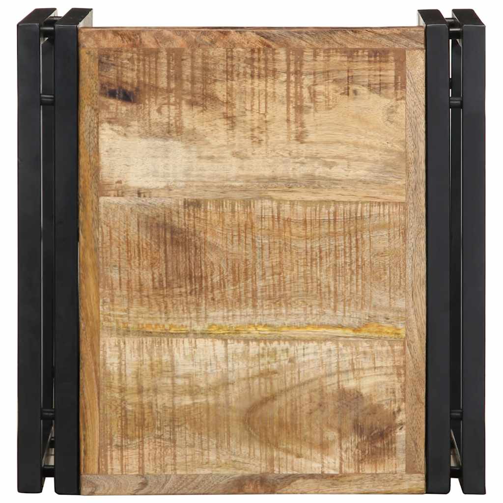 Mesa de centro 40x40x35 cm madeira de mangueira áspera maciça