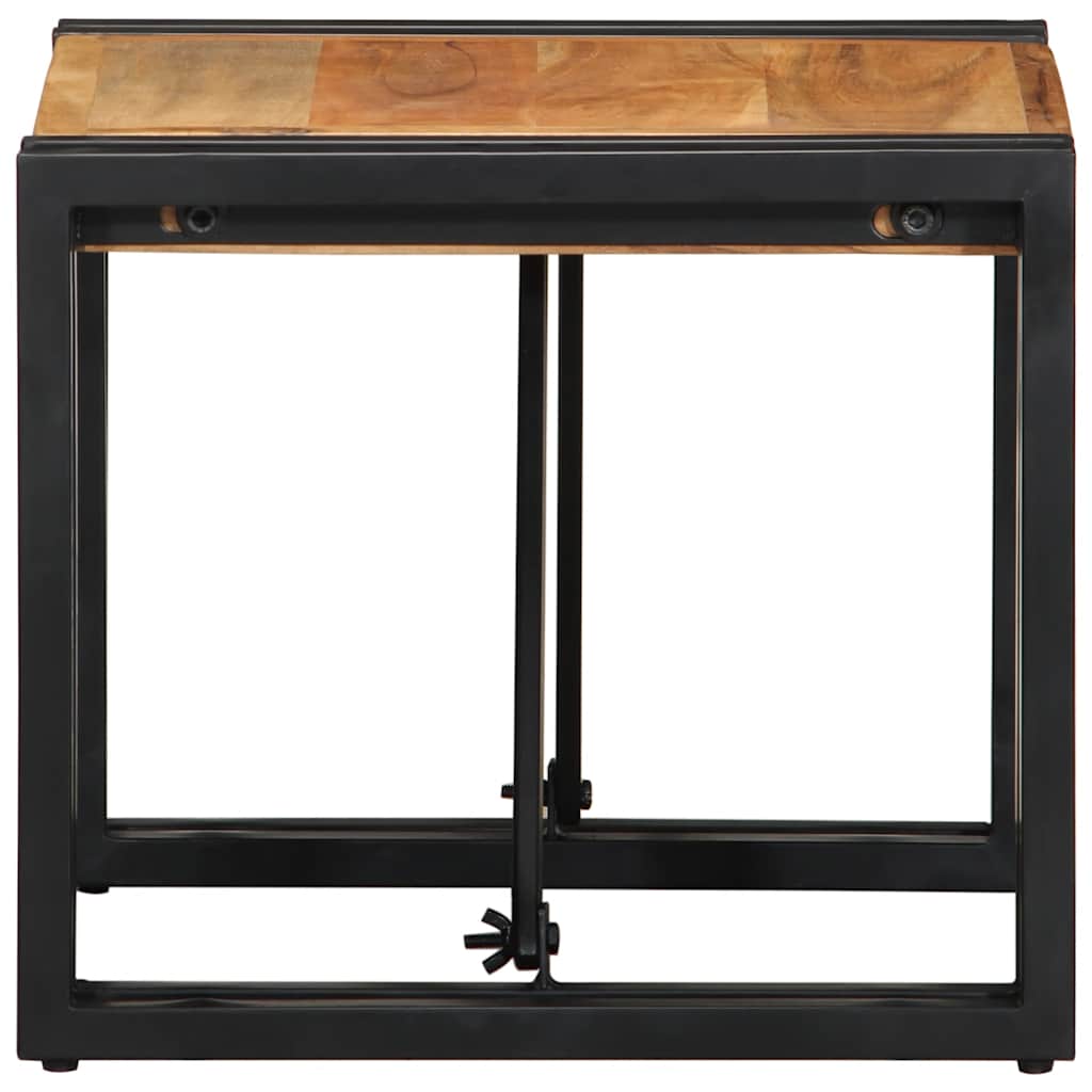 Mesa de centro 40x40x35 cm madeira de acácia maciça