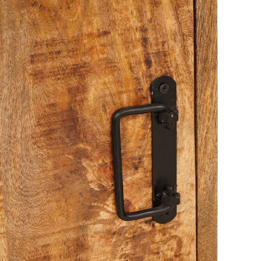 Mesa-de-cabeceira 2 pcs Castanho Madeira de manga maciça