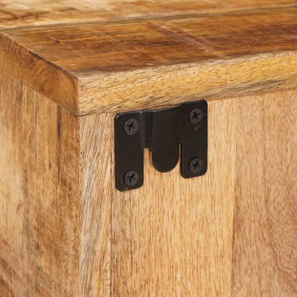 Mesa-de-cabeceira 2 pcs Castanho Madeira de manga maciça