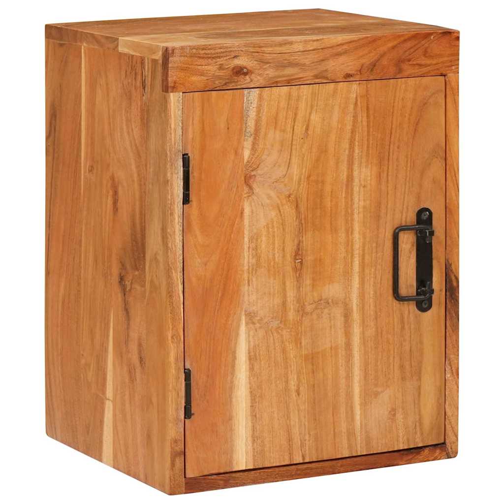 Mesa-de-cabeceira Castanho Madeira Sólida de Acácia