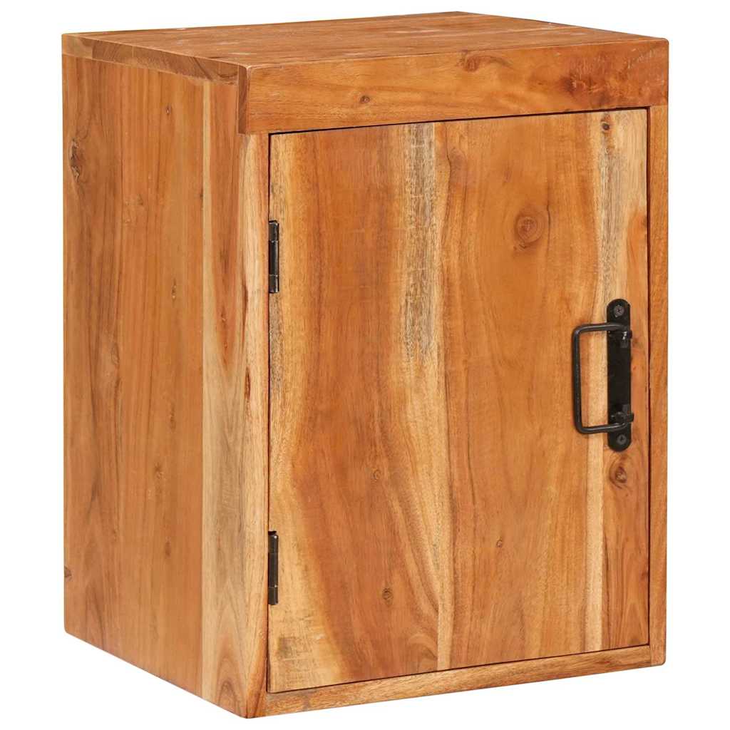 Mesa-de-cabeceira 2 pcs Castanho Madeira Sólida de Acácia