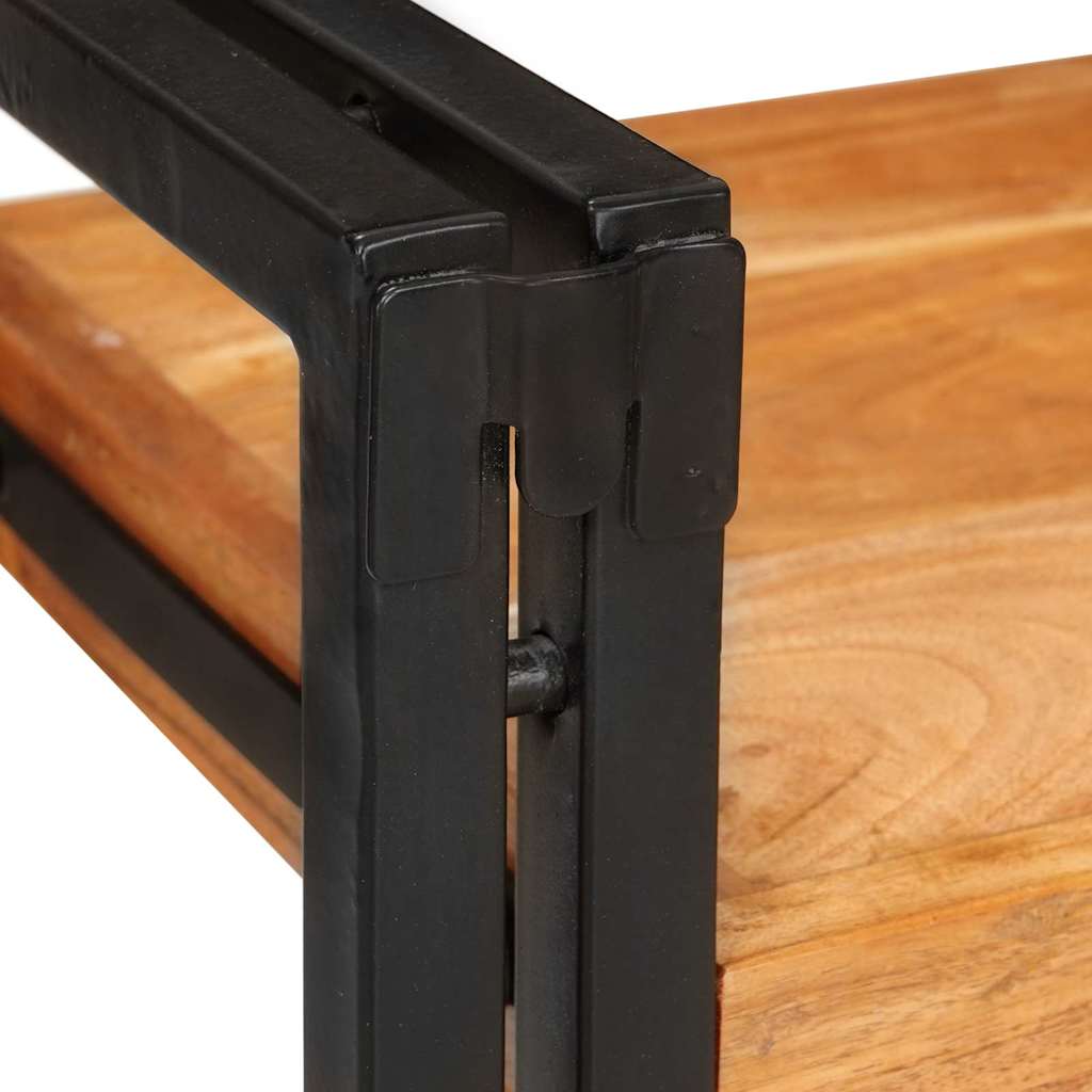 Mesa-de-cabeceira 2 pcs Madeira Sólida de Acácia