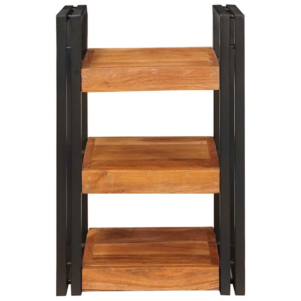 Mesa-de-cabeceira 2 pcs Madeira Sólida de Acácia