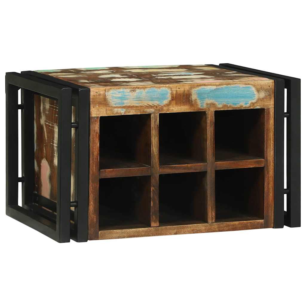 Escorredor de Vinho 46 x 35 x 27.5 cm Madeira recuperada maciça