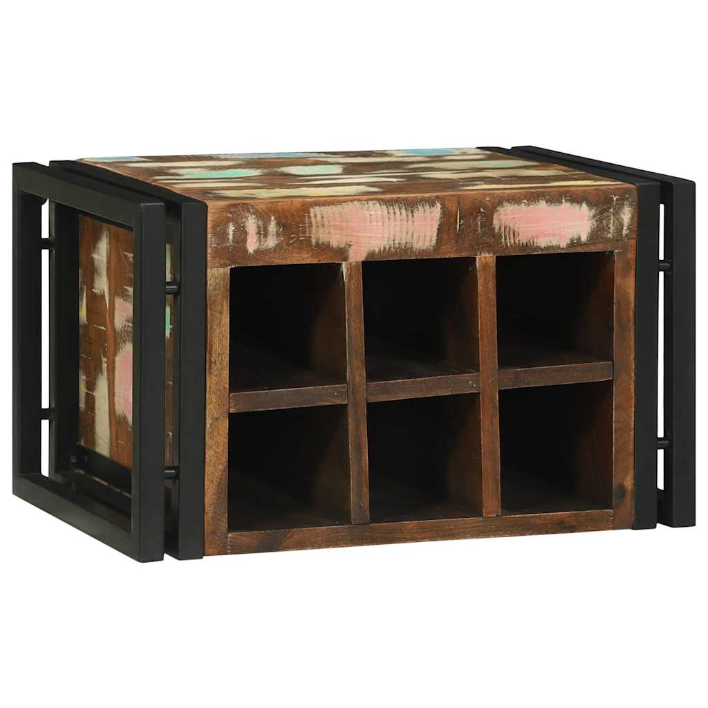 Escorredor de Vinho 46 x 35 x 27.5 cm Madeira recuperada maciça