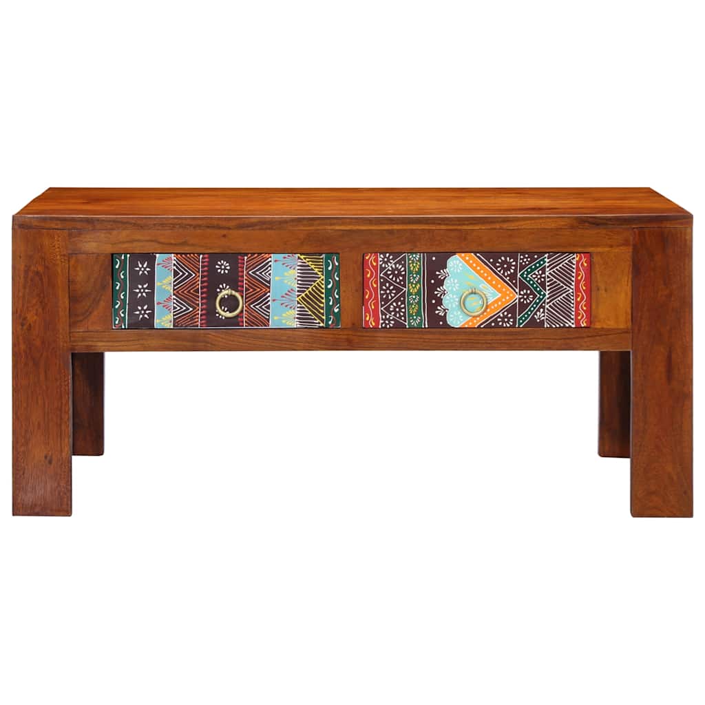 Mesa de centro 90x50x40 cm madeira de acácia maciça
