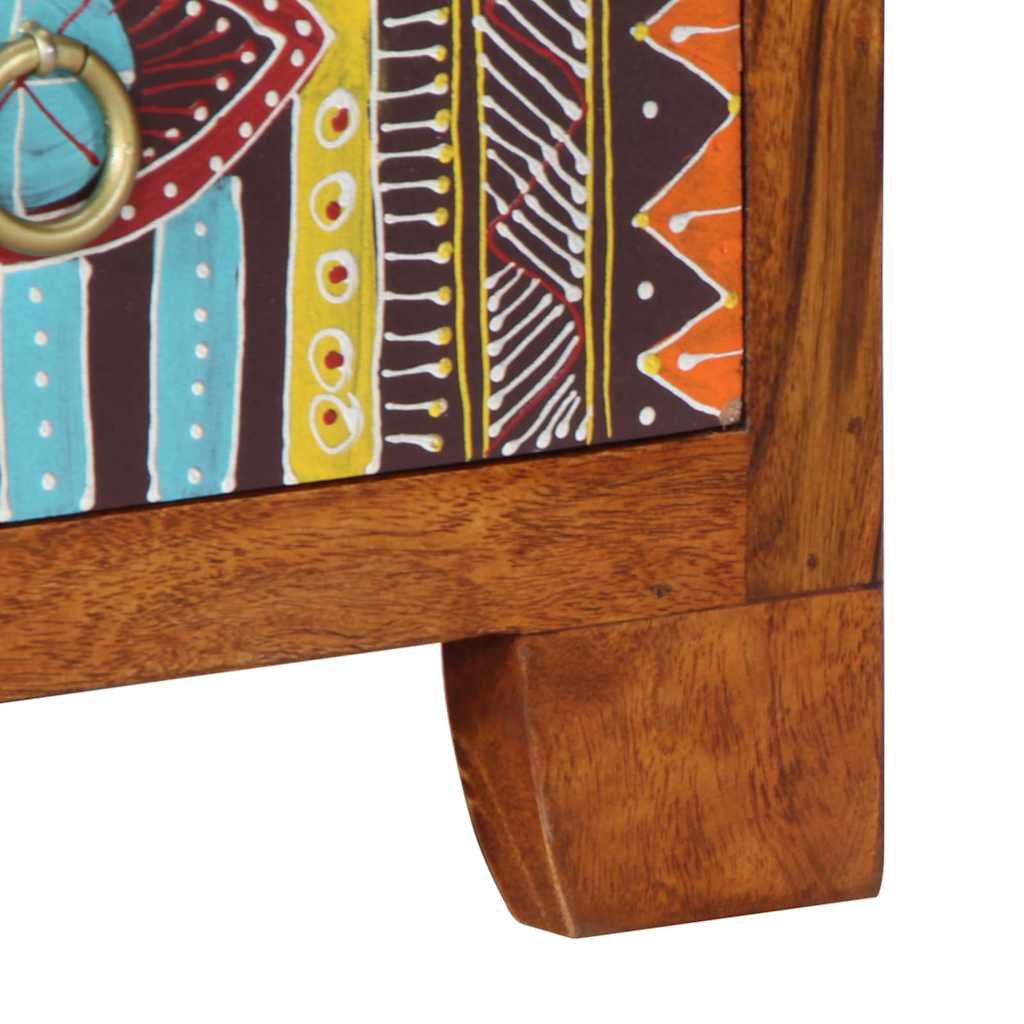 Mesa de cabeceira 35x35x45 cm madeira de acácia maciça