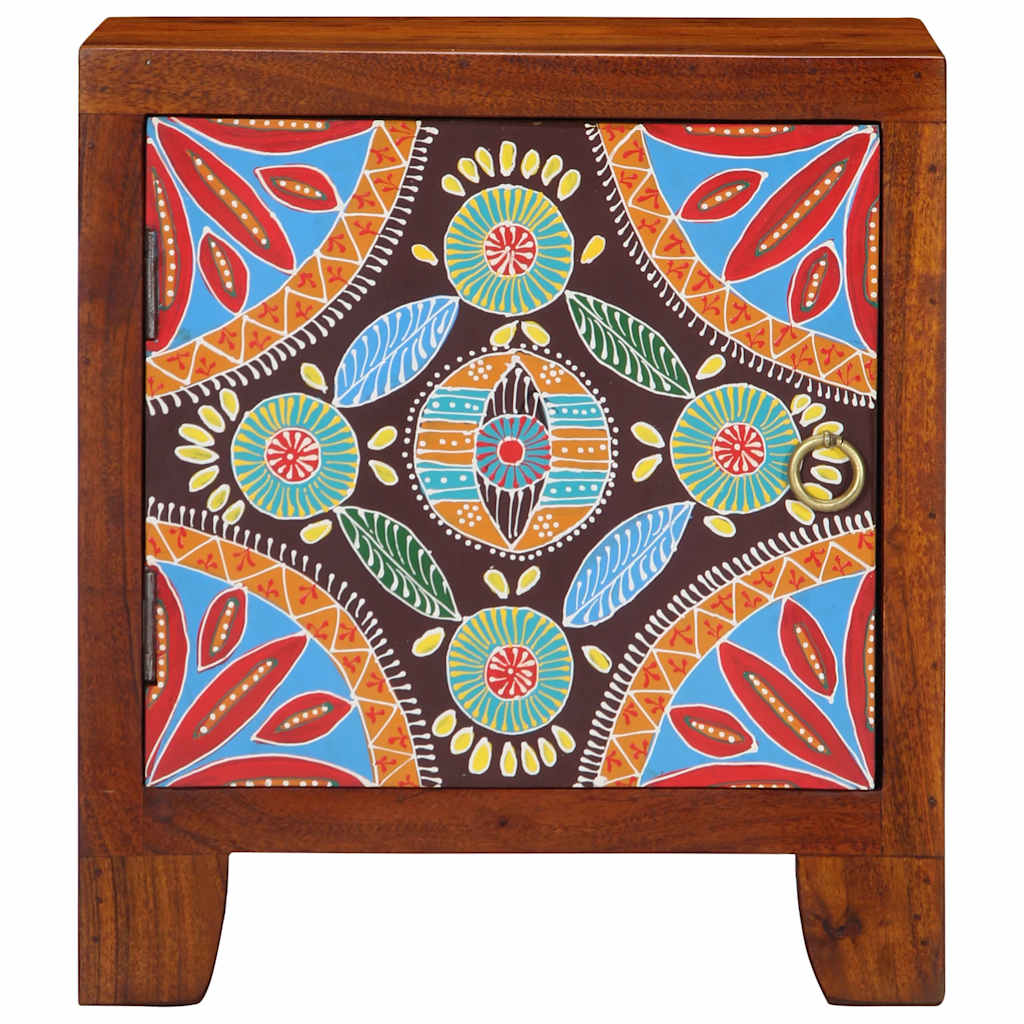 Mesa de cabeceira 40x30x45 cm madeira de acácia maciça