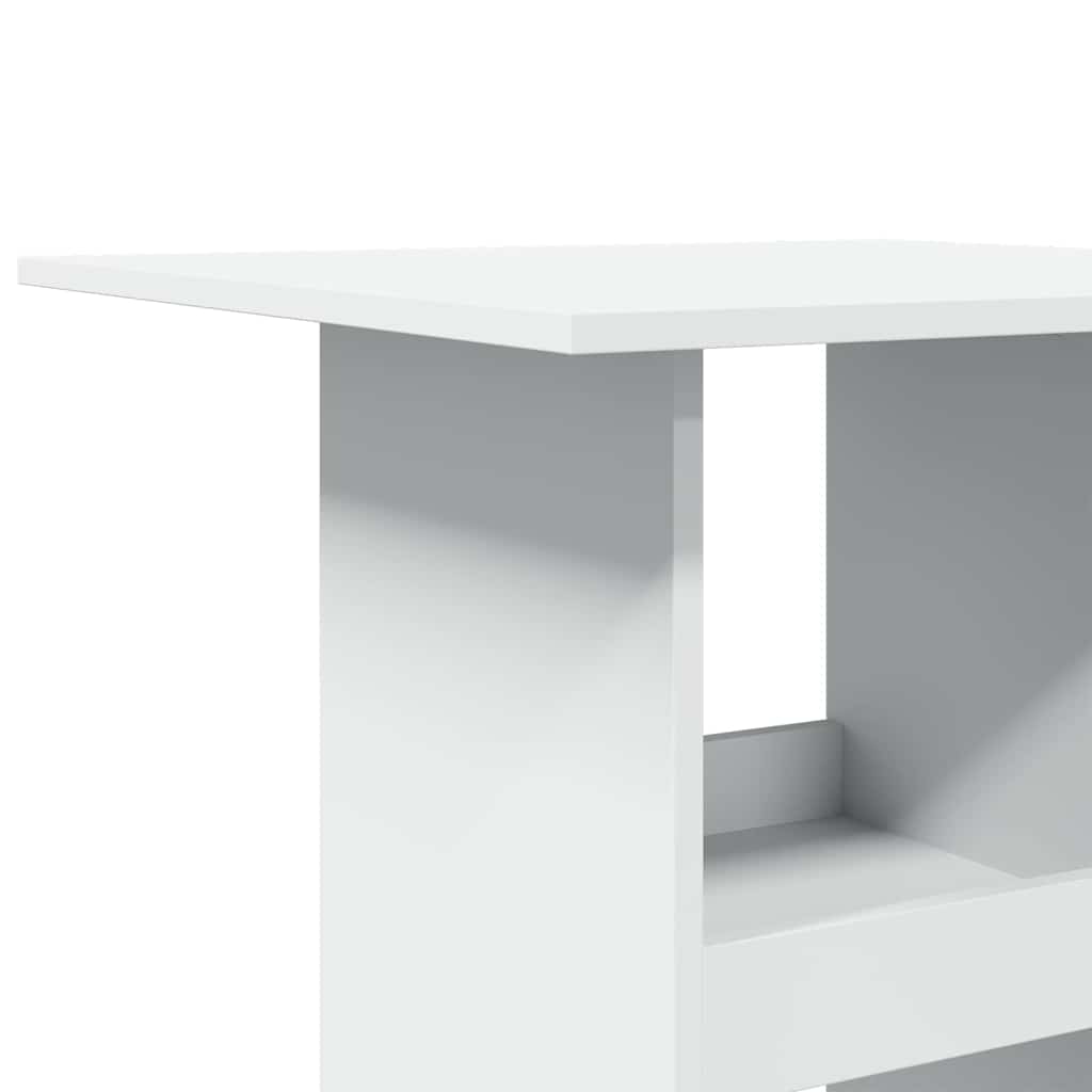 Mesa de bar c/ arrumação 60x60x102 cm derivados madeira branco
