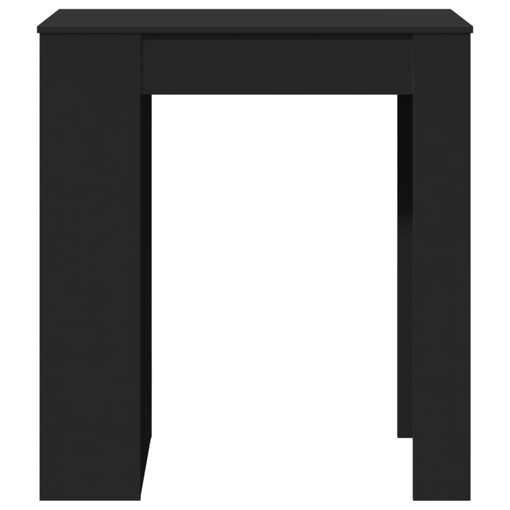 Mesa de bar com prateleiras derivados de madeira branco