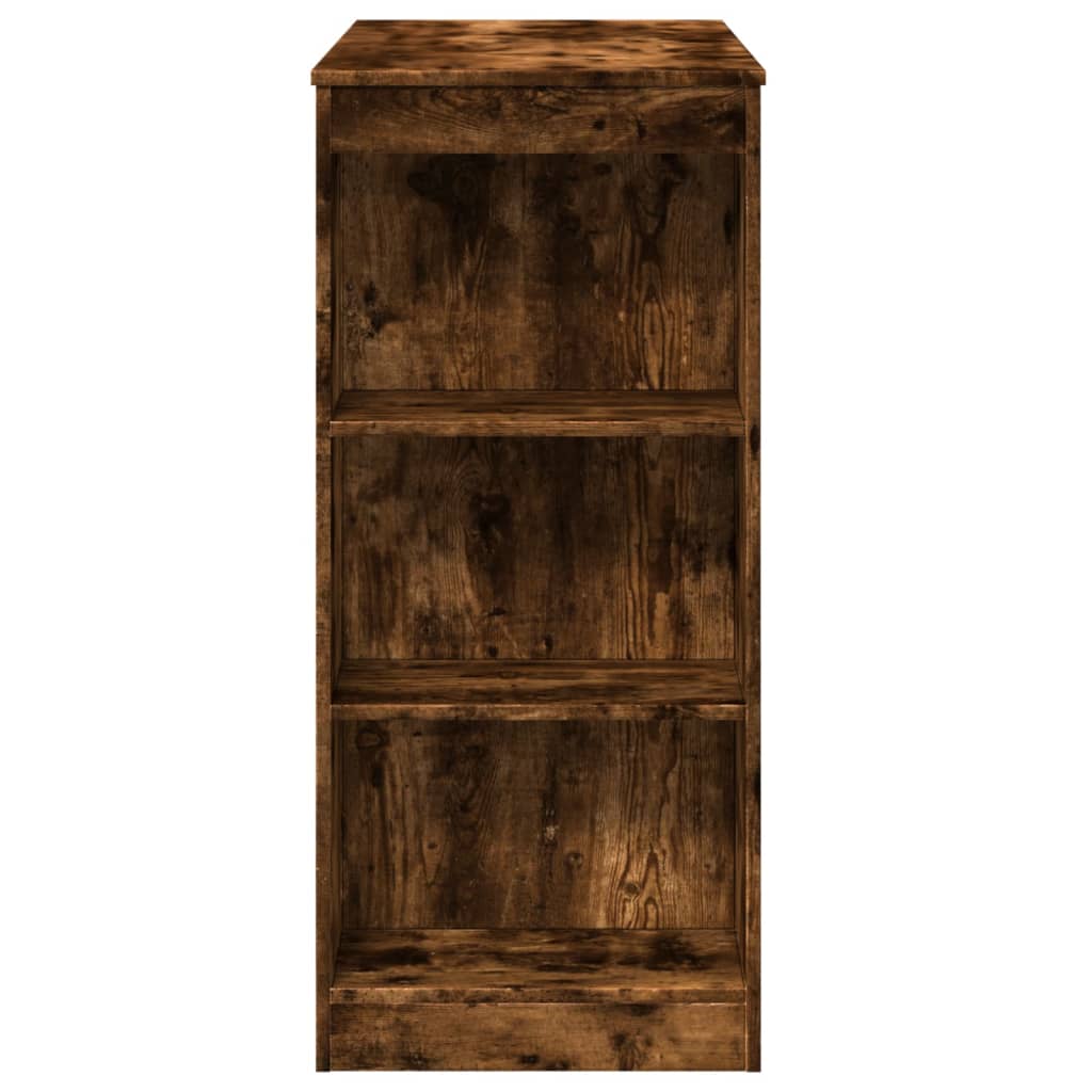 Mesa de bar com prateleiras derivados de madeira branco