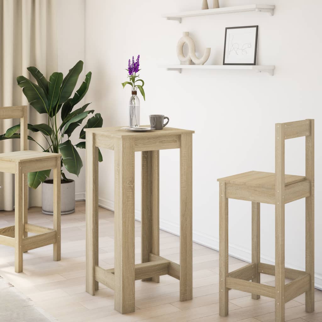 Mesa de bar 51x50x103,5 cm derivados de madeira branco