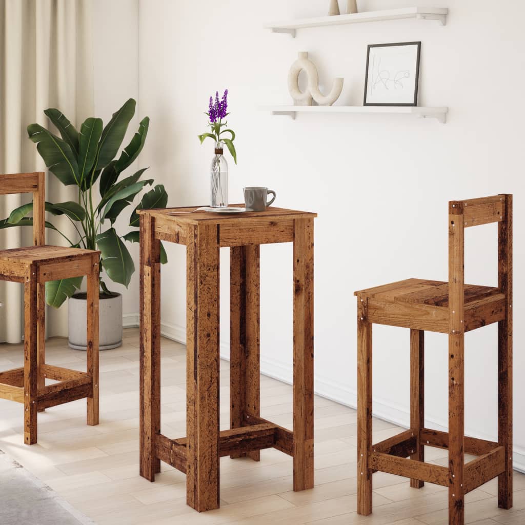 Mesa de bar 51x50x103,5 cm derivados de madeira branco