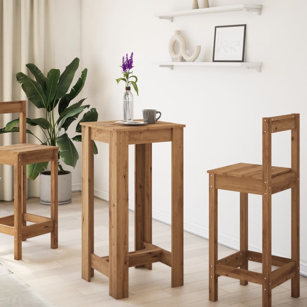 Mesa de bar 51x50x103,5 cm derivados de madeira branco