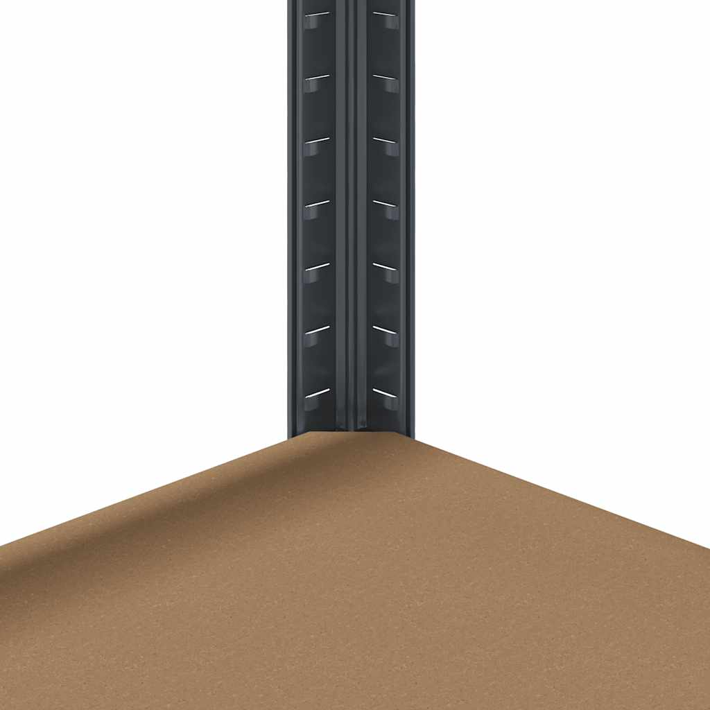 Estante com 5 prateleiras derivados de madeira e aço antracite