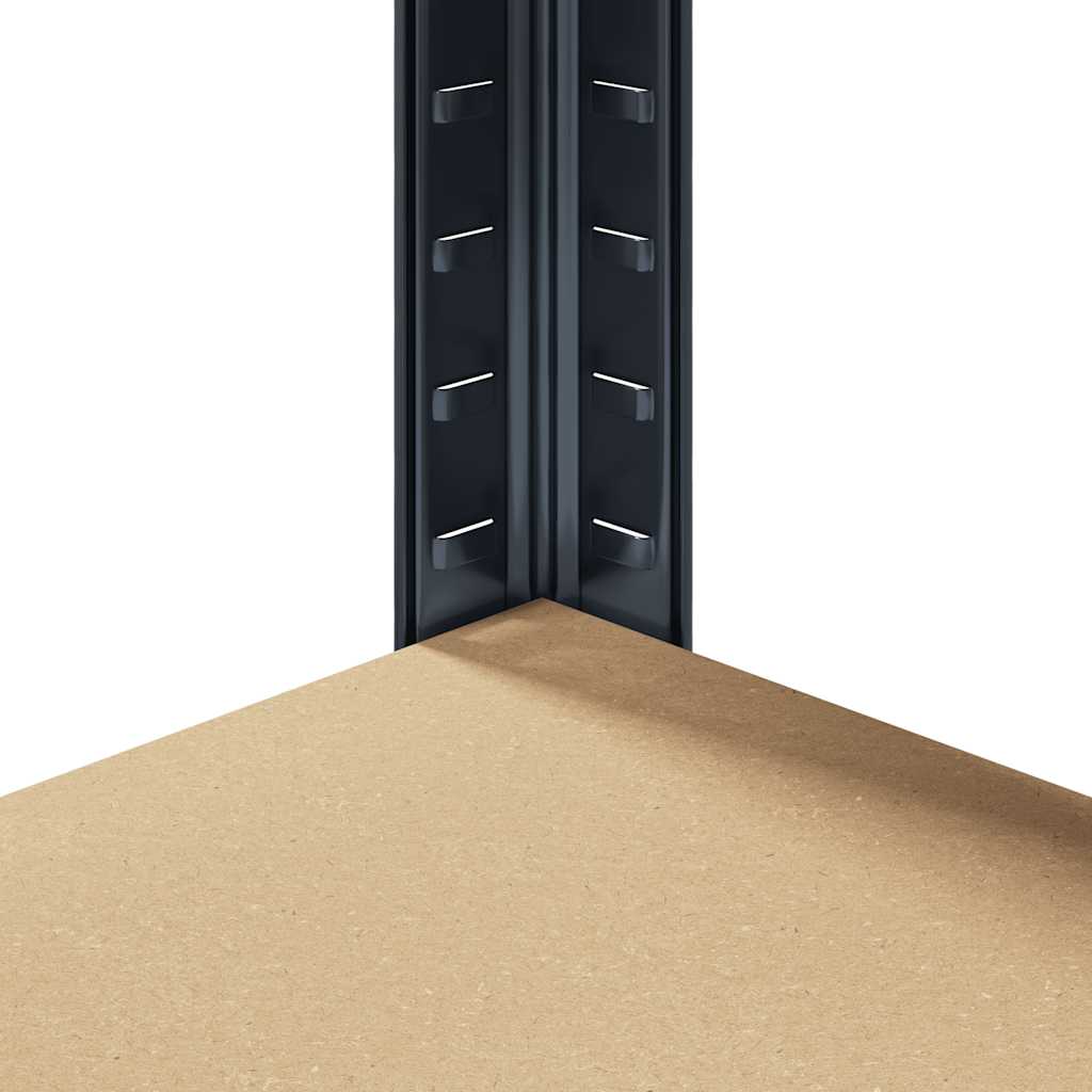 Estante canto 5 prateleiras derivados de madeira/aço antracite