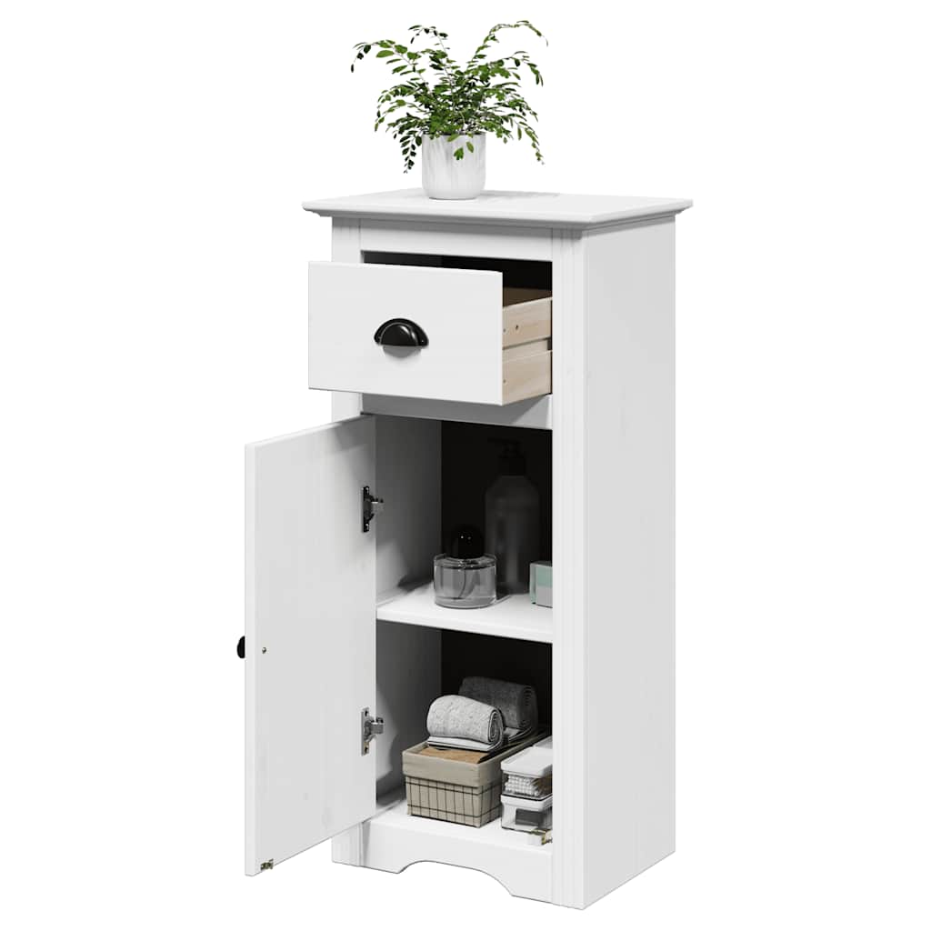 Armário de casa de banho BODO 44x30x90 cm branco