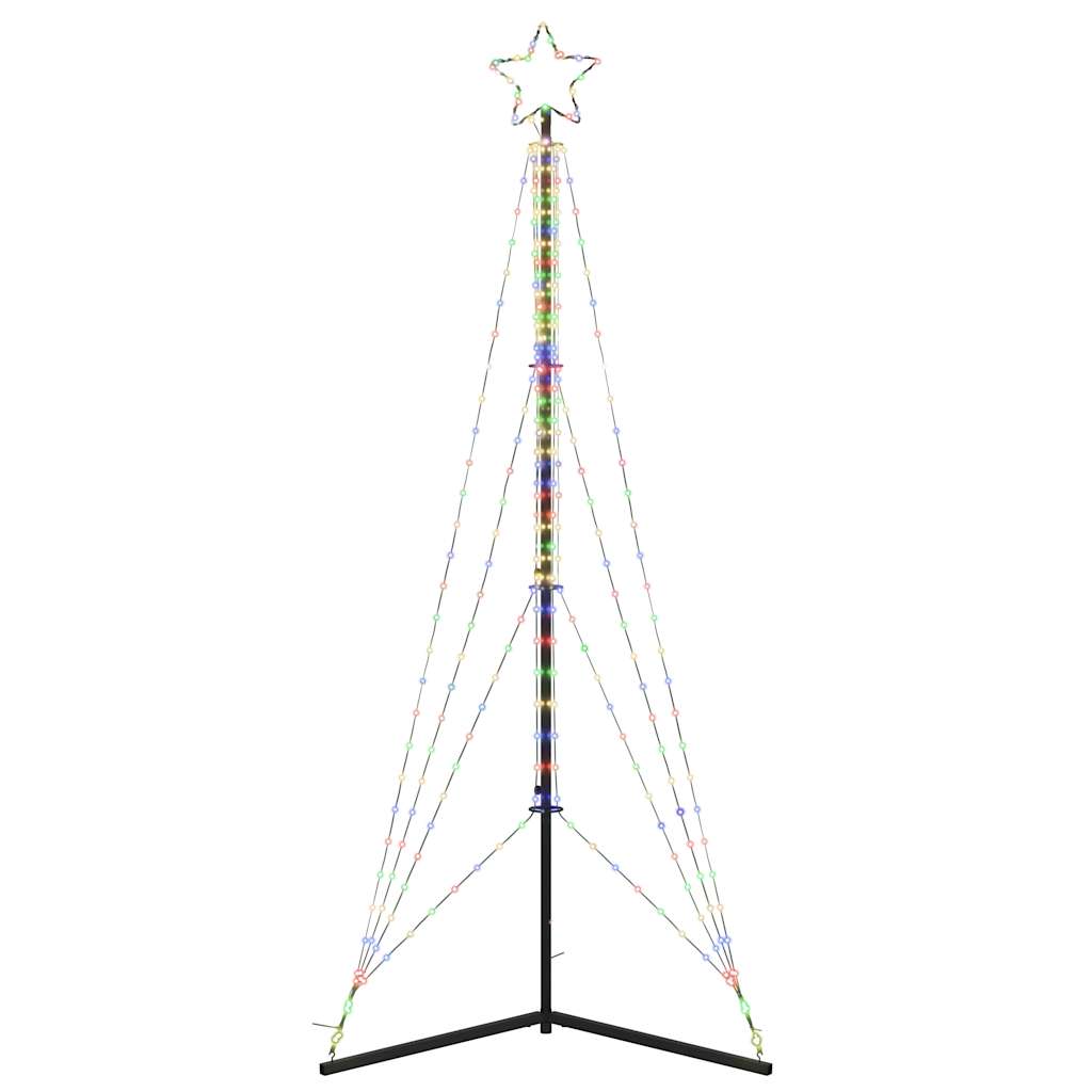 LED Árvore de Natal 483 LEDs Coloridos 240 cm