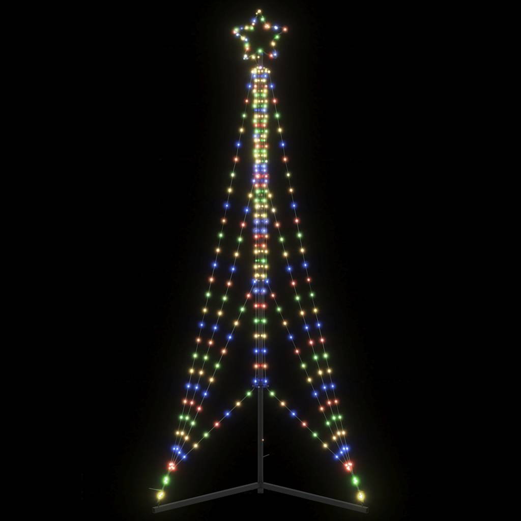 LED Árvore de Natal 483 LEDs Coloridos 240 cm